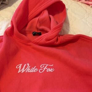 White Fox Boutique Coral Hoodie